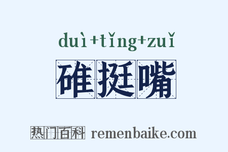 碓挺嘴是什么意思的图片